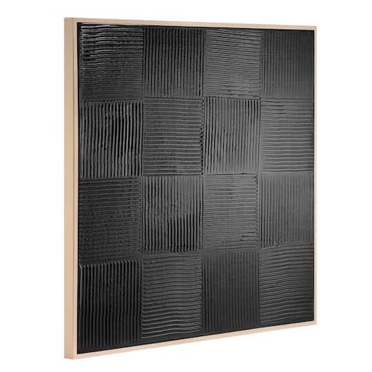 American Art Decor Shadows Over the Plains Framed Textured Print - 35" x 35"